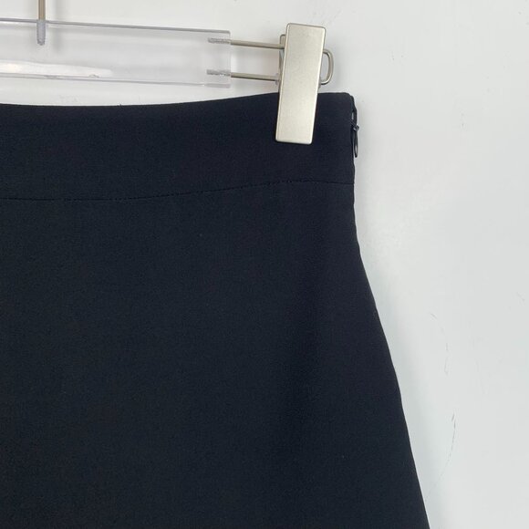 Miu Miu Black Wool Mini Skirt With Silver Studded Hem Size 40 Made In Italy - Picture 5 of 9